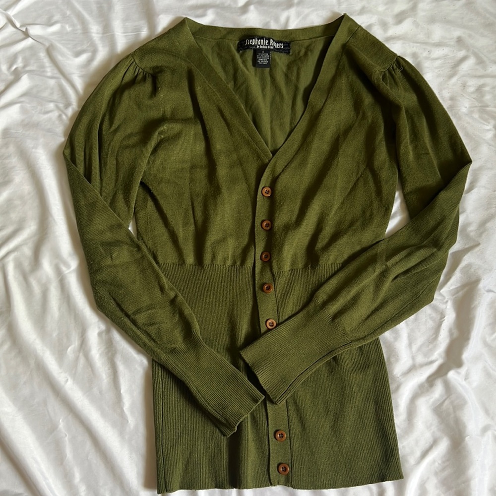 Green Cardigan
